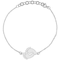 Bransoletka Celebrytka Stópki 20 cm Srebro 925