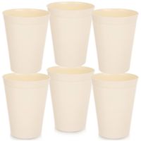 6x Kubki Plastikowe Wielorazowe Turystyczne Piknikowe do Napojów 300 ml