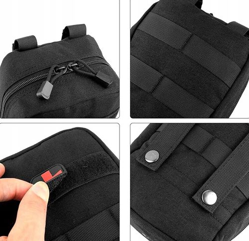 Apteczka Saszetka wojskowa taktyczna MOLLE kieszeń  C51_Czarny na Arena.pl