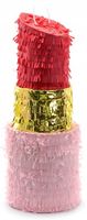 PINIATA PINATA SZMINKA POMADKA RÓŻOWY NA URODZINY WIECZÓR PANIEŃSKI 54x20cm