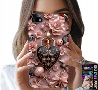 ETUI DO HUAWEI Y5 2018 - KOBIECE WZORY KŁÓDKA SERCE CASE + SZKŁO