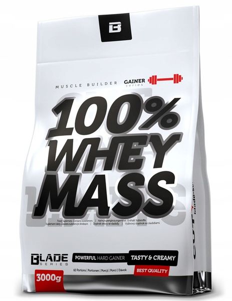 HI TEC BLADE 100% Whey Mass 3000g MASA GAINER zdjęcie 1