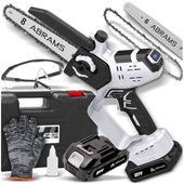 PIŁA ŁAŃCUCHOWA AKUMULATOROWA PILARKA OGRODOWA DO DRZEWA 8 CALI 2 X