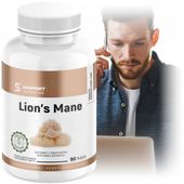 SOPLÓWKA JEŻOWATA Lion's Mane 500mg 90 kap PAMIĘĆ Koncentracja | INSPORT