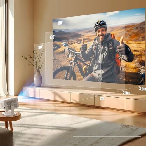 PROJEKTOR 4K FULL HD ANDROID AUTO FOKUS NETFLIX APLIKACJE OBROTOWY na Arena.pl