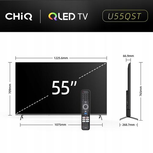 Telewizor CHiQ U55QST 4K UHD QLED Smart Google TV Dolby Audio na Arena.pl