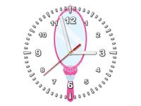 30X30CM ZEGAR LUSTERKO OBRAZ DREWNO