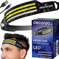 TURYSTYCZNA LATARKA LED CZOŁOWA LAMPKA NA GŁOWĘ AKUMULATOROWA