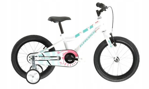 Rower dziecięcy 16" KROSS Mini 3.0 biały seledynowy R24 na Arena.pl