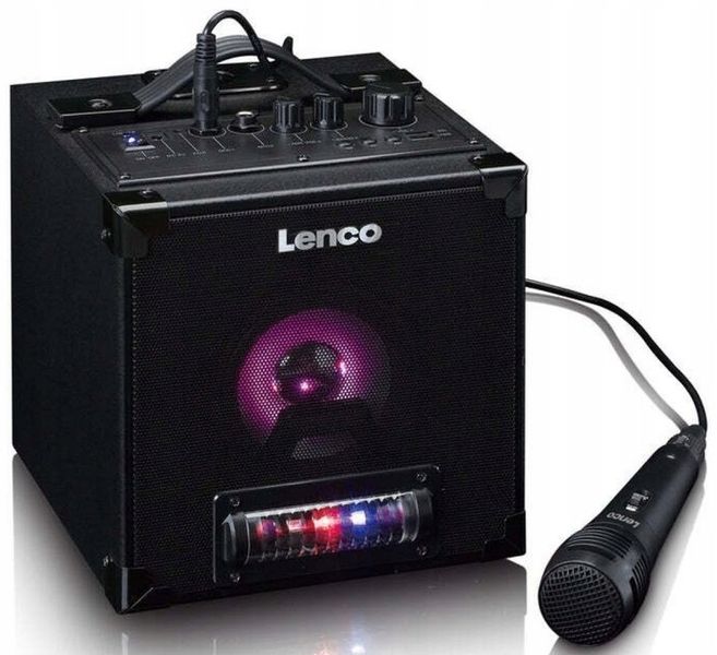 Głośnik AUX Bluetooth SD USB KARAOKE LED STOJAK zdjęcie 8