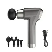 Pistolet do masażu masażer do pleców ciała 4 końcówki massage gun