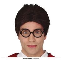 peruka czarna magika czarodzieja krótka harry