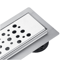 BASIC Decor Inox Odpływ liniowy z panelem dekoracyjnym Bubbles, 80 cm