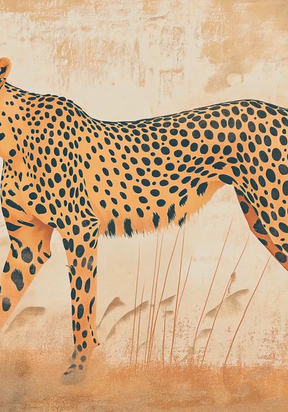 Plakat 70x100cm Gepard w Ruchu zdjęcie 1