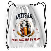 Plecak Dla Krzyśka Sportowy Szkolny Worek Torba Z Nadrukiem Ze Zdjęciem