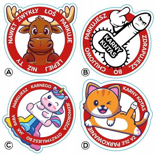 NAKLEJKI KARNE WLEPY MIX 25 szt zdjęcie 3