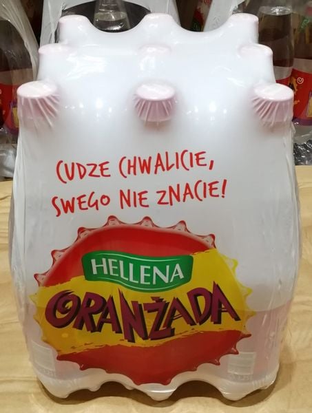Hellena 1,25l Oranżada Biała - karton zdjęcie 1