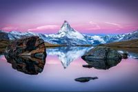 Fototapeta JEZIORO Góry Natura Pejzaż do Sypialni 270x180