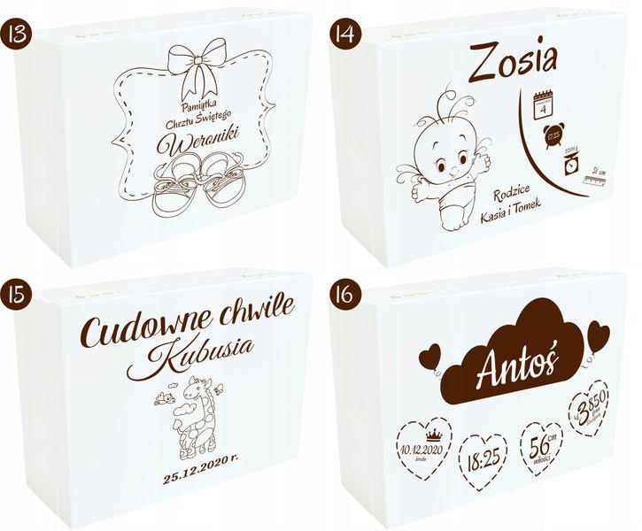 Pudełko Wspomnień Prezent Chrzest Roczek Urodziny zdjęcie 6