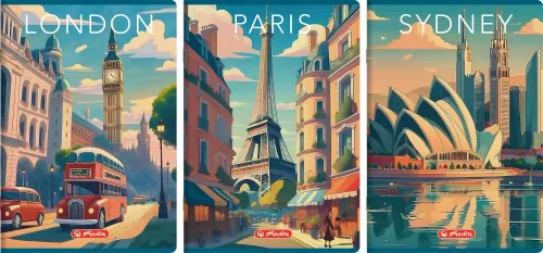 Zeszyt Herlitz Retro City A4 80 Kartek Kratka Z Marginesem na Arena.pl