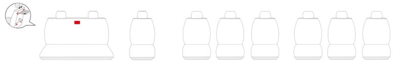 Opel Vivaro BUS 9os. 2001-2014 Pokrowce dopasowane na miarę zdjęcie 6