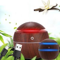 NAWILŻACZ POWIETRZA ULTRADŹWIĘKOWY DYFUZOR LAMPKA BIURKOWA ZAPACH LED 130ML