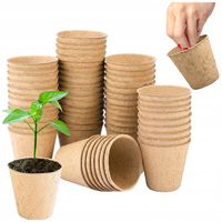 DONICZKI DO ROZSADY Biodegradowalne DONICZKI Torfowe Sadzonki 6cm 60