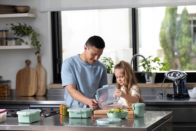 Curver Pojemnik Pudełko Na Żywność 100% Eko 0,9 L zdjęcie 9