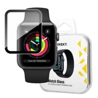 hybrydowe szkło ochronne do apple watch 1/2/3 38mm watch glass czarny