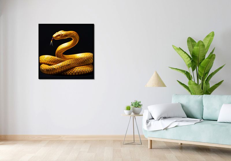 Plakat 80x80cm Złoty Wąż zdjęcie 4