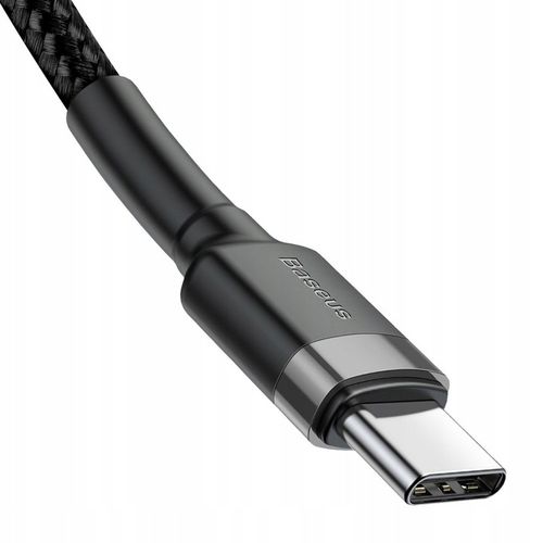 BASEUS SZYBKI KABEL USB C - USB C QUICK CHARGE MOCNY PRZEWÓD W OPLOCIE 1m na Arena.pl