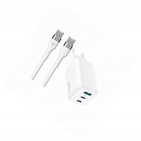 Szybka ładowarka GaN 65W 3 wejścia z długim kablem 2m do Oppo A16