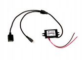 przewód - przetwornica napięcia - dwa gniazda 12V x 5V-USB/micro-USB