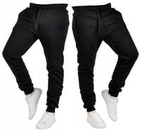 K01 r. M MĘSKIE SPODNIE DRESOWE JOGGERY GŁADKIE