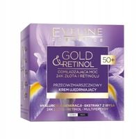 eveline gold&retinol krem przeciwzmarszczkowy ujędrniający 50+ 50ml