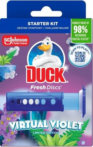 duck fresh discs virtual violet - żelowy krążek do toalety 36ml + aplikator na Arena.pl