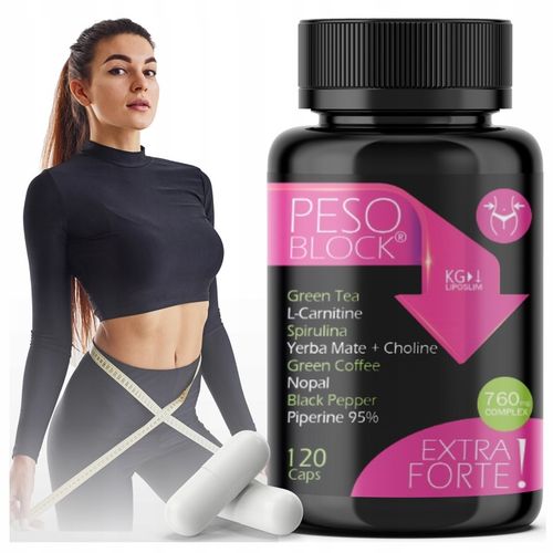 Tabletki na Odchudzanie Nadmiar Wody Spalacz Tluszczu Cellulit PESO BLOCK na Arena.pl