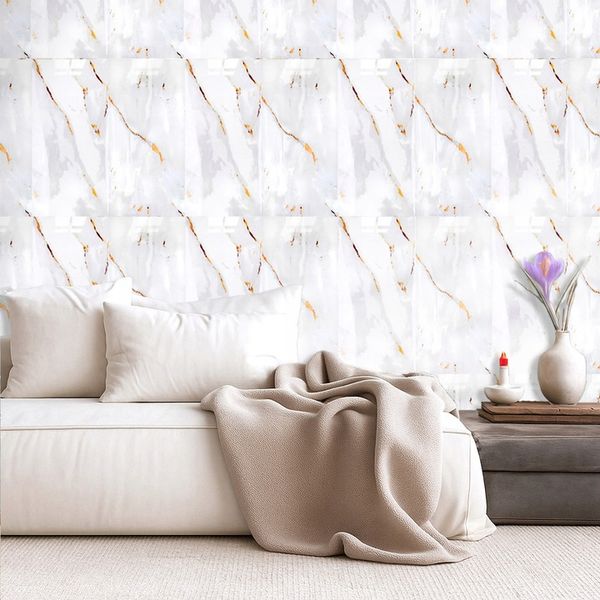 x10 SAMOPRZYLEPNY PANEL ŚCIENNY MARMUR PCV LAMINAT POŁYSK 3D Płytki zdjęcie 6
