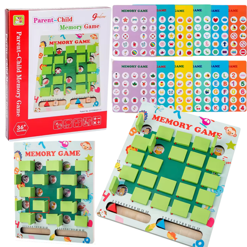 Gra Memory Zręcznościowa Pamięciowa Plansze Kostki Zestaw Dla Dzieci na Arena.pl
