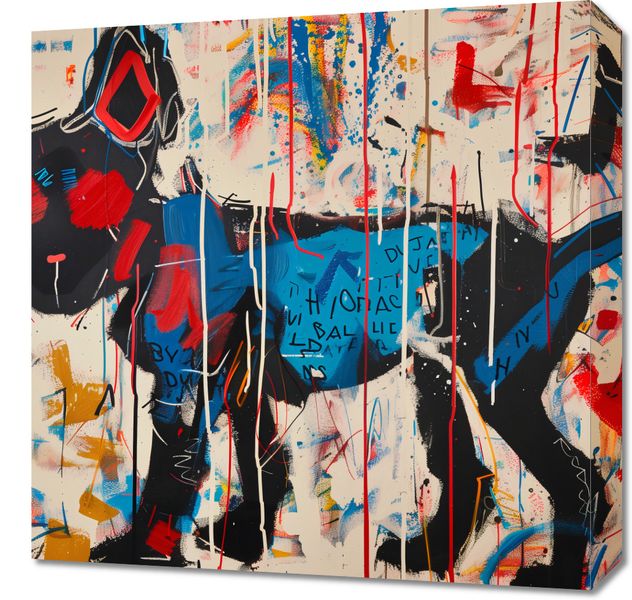 Obraz 50x50cm Miejski Pies zdjęcie 1