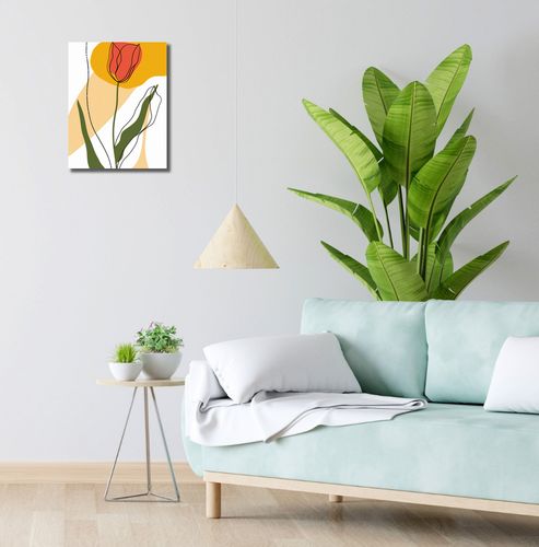 Obraz 30x40cm Przerysowany Tulipan na Arena.pl