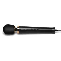 le wand powerful petite plug-in czarny - kompaktowy masażer przewodowy
