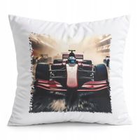PODUSZKA BIAŁA PREZENT - BOLID F1 WYŚCIGI SPORT