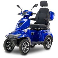 Skuter elektryczny, pojazd 4kołowy BILI BIKE SHINO QUADRO G4 GEL -niebieski