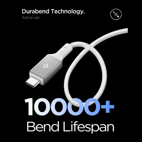 spigen eb24015cc essential type-c cable 240w 150cm white na Arena.pl