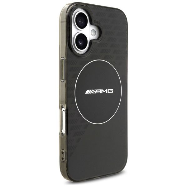 Etui AMG Double Layer Transparent Smocked MagSafe do iPhone 17 czarny zdjęcie 4