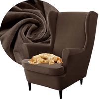 POKROWIEC NA FOTEL USZAK WELUR PREMIUM BRĄZOWY
