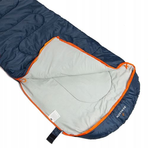 Śpiwór BERGSON SQUARE Plus 300 Navy # Lewy-zip na Arena.pl