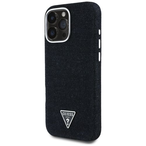 etui guess denim triangle logo magsafe   do iphone 16 pro max czarny na Arena.pl