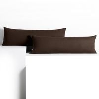 Poszewka na poduszkę 40x145 AMBER jersey c. brązowa dekoracyjna x2